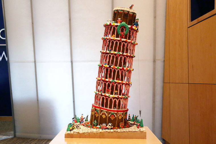 GWWO's Gingerbread Leaning Tower of Pisa Wins Big at Festival of Trees
