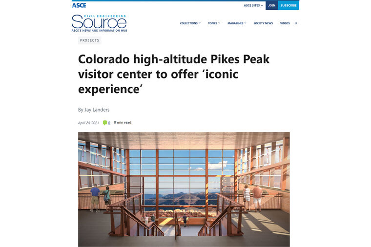 Colorado High-Altitude Pikes Peak Visitor Center to Offer ‘Iconic Experience’